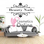 Sablon sticker de perete pentru salon de infrumusetare - J055L - Beauty Nail - Negru Sablon sticker de perete pentru salon de infrumusetare - J055L - Beauty Nail - Negru